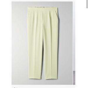 Aritizia Babaton Conan Pants in Pistachio Green